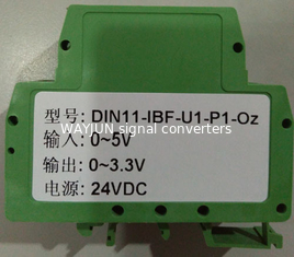 China 3000VDC Isolation 0-100mV to 0-15V Green isolation amplifier DIN35  CE approved WAYJUN supplier