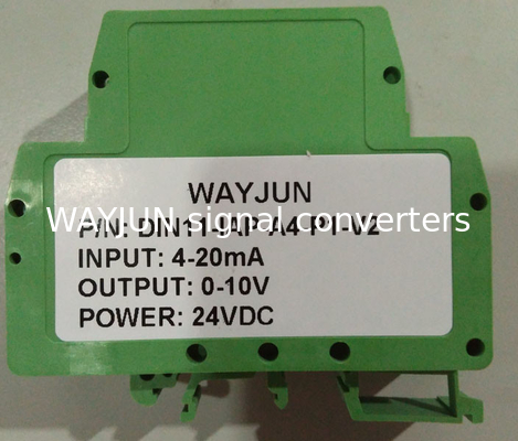 WAYJUN  3000VDC Isolation DC current/voltage signal Conditioners Green isolation amplifier DIN35  CE approved supplier