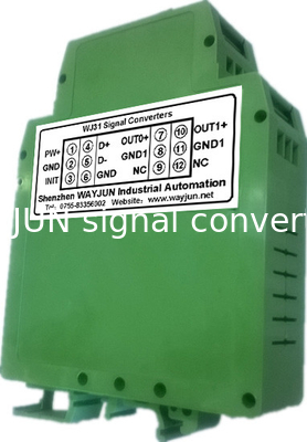 WAYJUN 12bits  RS485 to 4-20mA RS232 to 0-5V green D/A Converters analog I/O module CE approved  DIN35 supplier