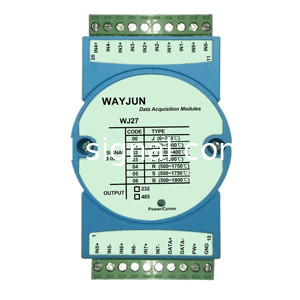 WAYJUN Eight channels thermocouple signal acquisition,blue isolation conversion DIN35 supplier