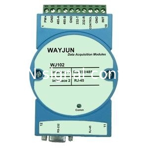WAYJUN Modbus RTU to TCP , RS232/485 to Ethernet Module,blue Support AUTO MDI / MDIX DIN35 supplier
