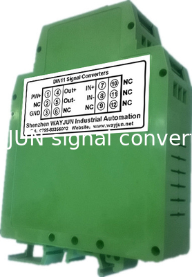 3000V isolation mA&V to Frequency Signal Isolated Transmitter DIN35 signal converter green supplier
