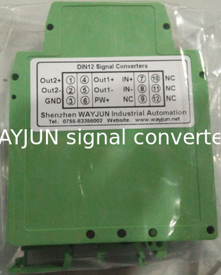 WAYJUN 3000VDC isolation RTD PT100 temperature Signal Isolators(one in two out) Green DIN35 signal converter supplier