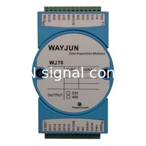 WJ70 series Switch signal input Relay Output, RS485/232 Remote Module blue Data Acquisition Module I/O DIN35 supplier